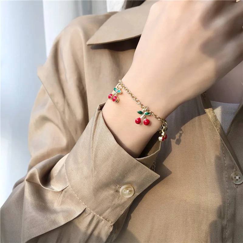 Cherry Girls Bracelets Jewelry | Bracelets Bangles Cherry | Bracelet  Vintage Cherry - Bracelets - Aliexpress