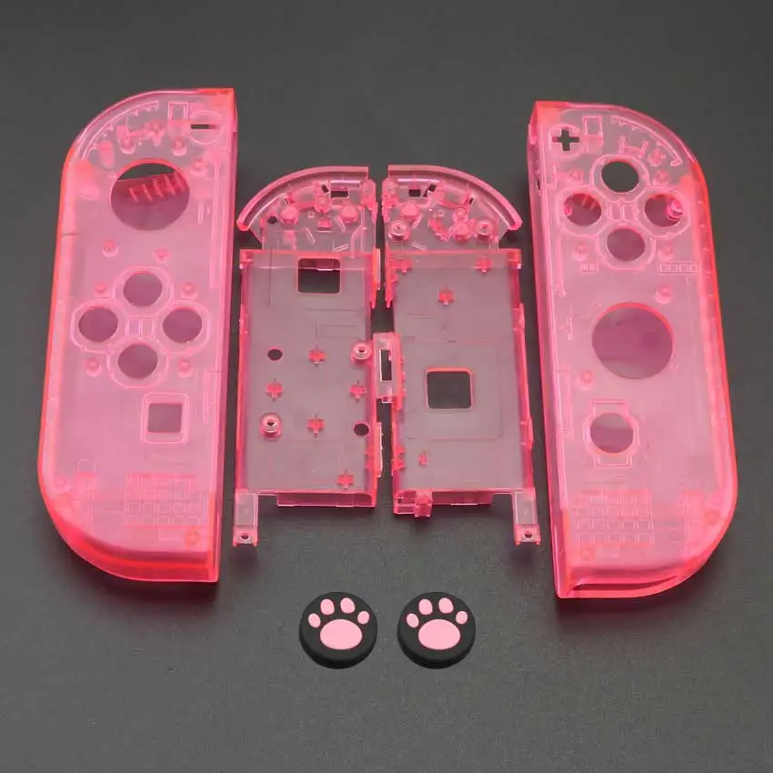 YuXi Замена Левый и правый JoyCon корпус пластиковый чехол КРЫШКА ДЛЯ Kind переключатель NS NX Joy Con Консоль оболочка+ ДЖОЙСТИК колпачки - Цвет: O