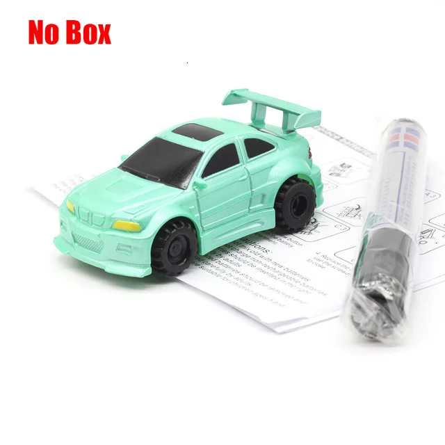 A03 NO box Новинка,, волшебная ручка, индуктивный автомобиль, грузовик, следуем за любой нарисованной черной линией, трек, мини-игрушка, инженерные транспортные средства, обучающая игрушка - Цвет: A03 NO box