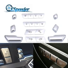Автомобильное сиденье отрегулируйте кнопку крышка двери разблокировки наклейка для Mercedes Benz A B C E Class W204 W212 GLA X156 CLA C117 GLE W166 ML GL GLS
