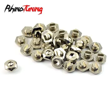 

100pcs Wheel Rim Bolt Spike Rivets Nuts Rims Alloy Studs Lip Decoration Accessories