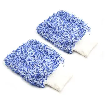 

New Car Wash Glove Double-sided Premium Microfiber Cleaning Mitt Lint Scratch Free Automobile Waterproof Multipurpose Clean
