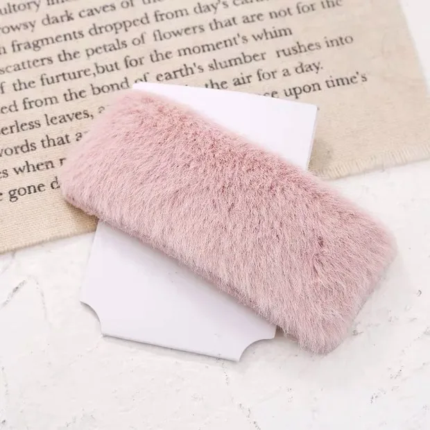 Pink Square Мисм 1 шт./компл. красочные пальто из овечьей шерсти для детей; Bobby зажимы для Для женщин/девочек Заколки для волос с геометрическим рисунком заколки резинки для волос ободок для волос аксессуары - Цвет: Pink Square