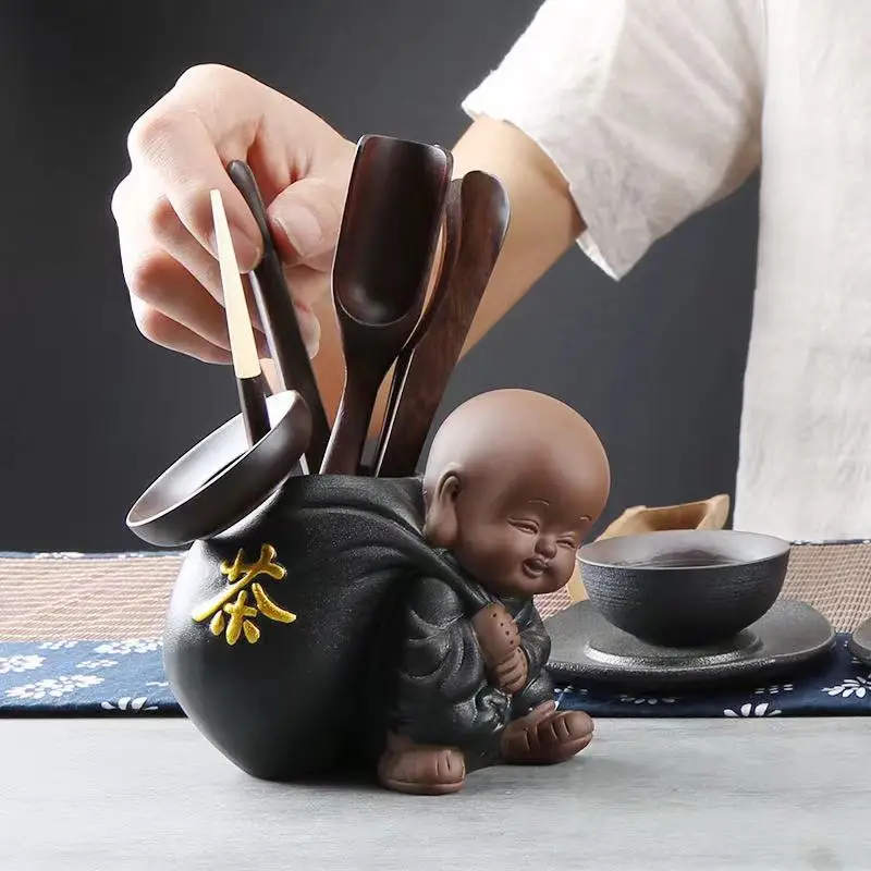 Little Monk Glass Teapot With Strainer