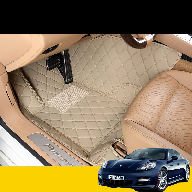 Lsrtw2017 кожаные автомобильные коврики для porsche panamera 2010- 2013 2012 Аксессуары 971 970 ковер