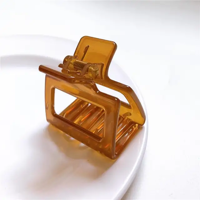 1PC Barrettes  Hair Claw For Women Acrylic Hairpins Hair Crab Claws Girls Make UP Washing Tool Accessories Women Hair Clips 2021 34