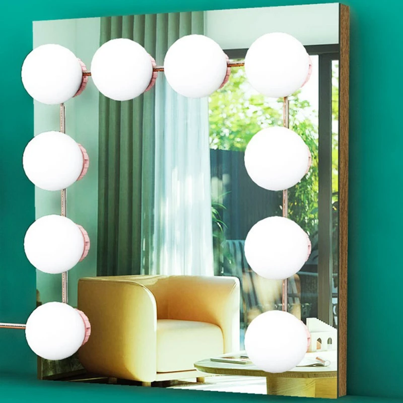 Led Pink White Mirror Makeup Light Bulb Hollywood Vanity Lights Stepless Dimmable Wall Lamp 2 6 10 14bulbs Kit Led Bulbs Tubes Aliexpress