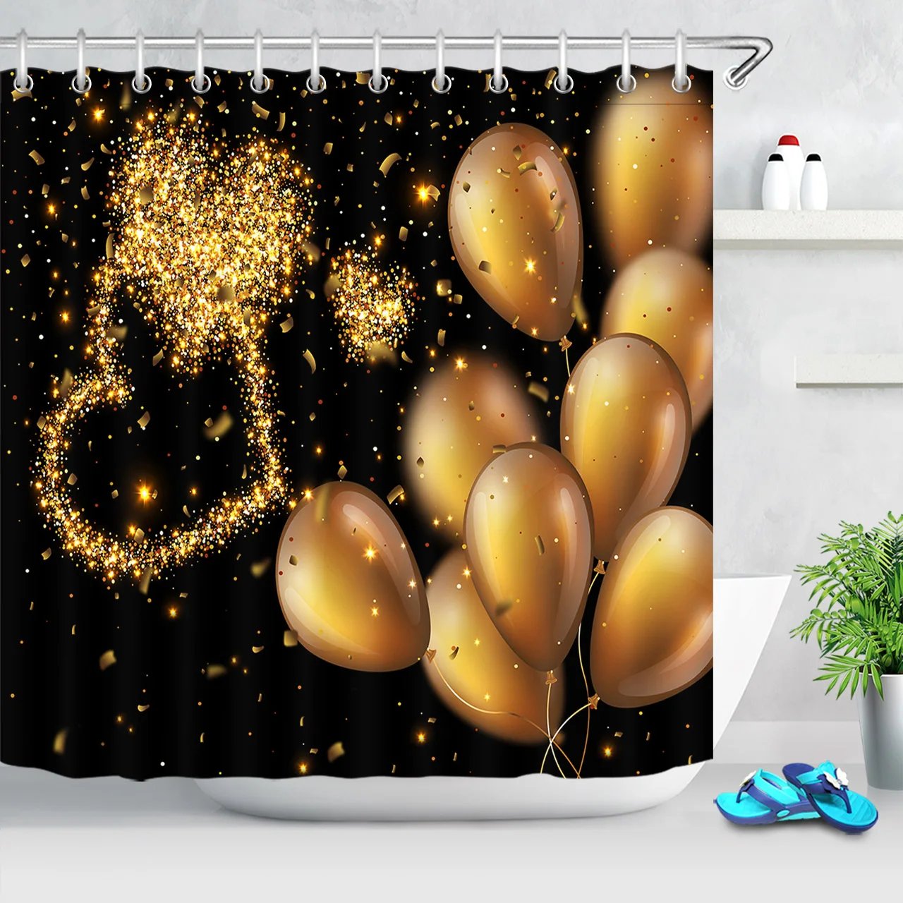 День Святого Валентина в форме сердца водонепроницаемый занавеска для душа полиэстер ткань для ванной купальные шторы с крючками для ванной домашний декор