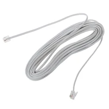 9M 30ft RJ11 6P2C модульные телефонные кабели провод белый 9M 30ft RJ11 6P2C модульные телефонные кабели провод белый