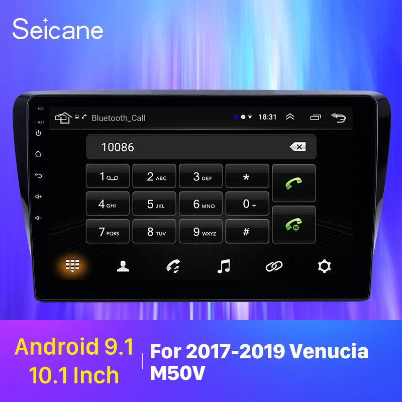 Seicane автомобильный 10," gps стерео Android 9,1 для Venucia M50V- с HD сенсорным экраном Bluetooth Поддержка Carplay резервная камера