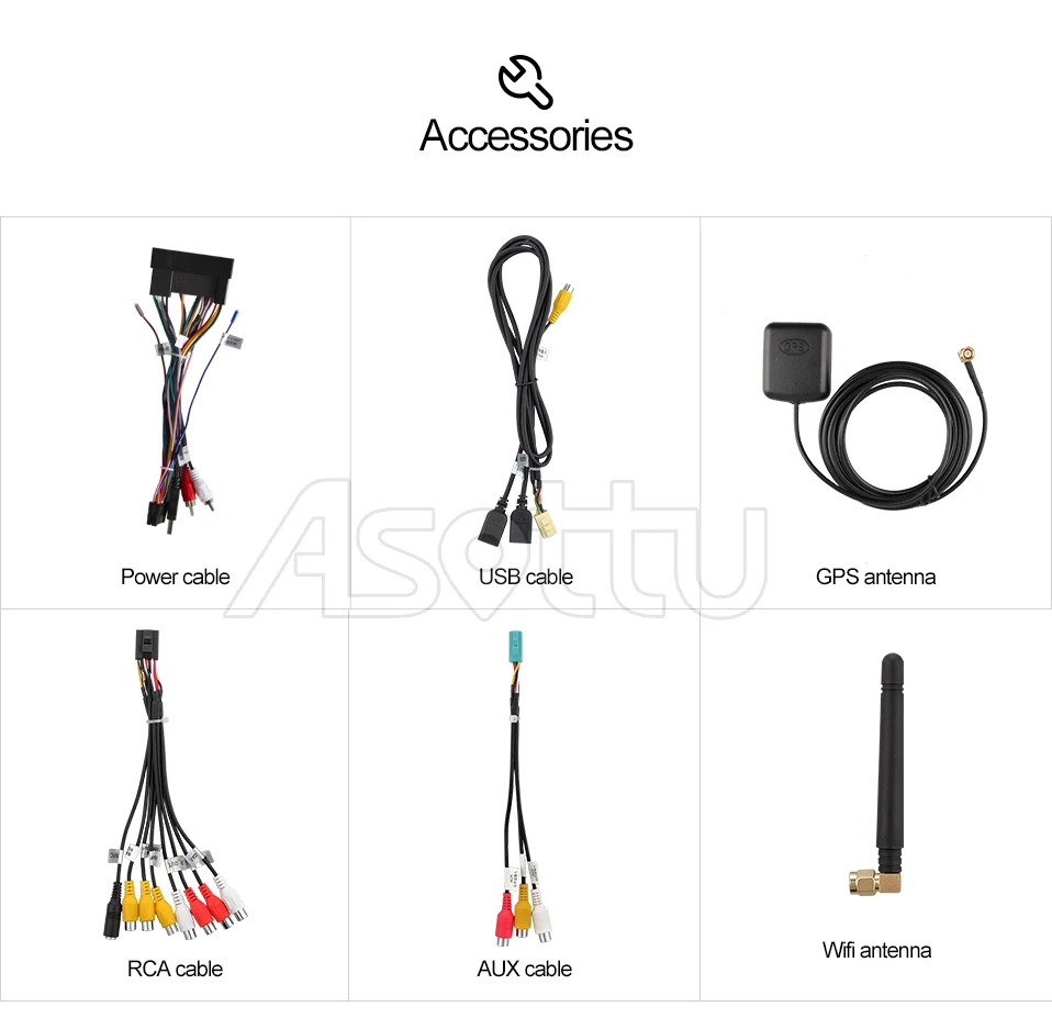 Discount Asottu CIX459060 Android PX30  9.0 car dvd gps video radio player 1 din for Hyundai IX45 Santa fe 2013 car navigaton unit 18