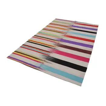 

181x277 Cm Multicolor Handmade Contemporary Rugs Rug-6x9 Ft