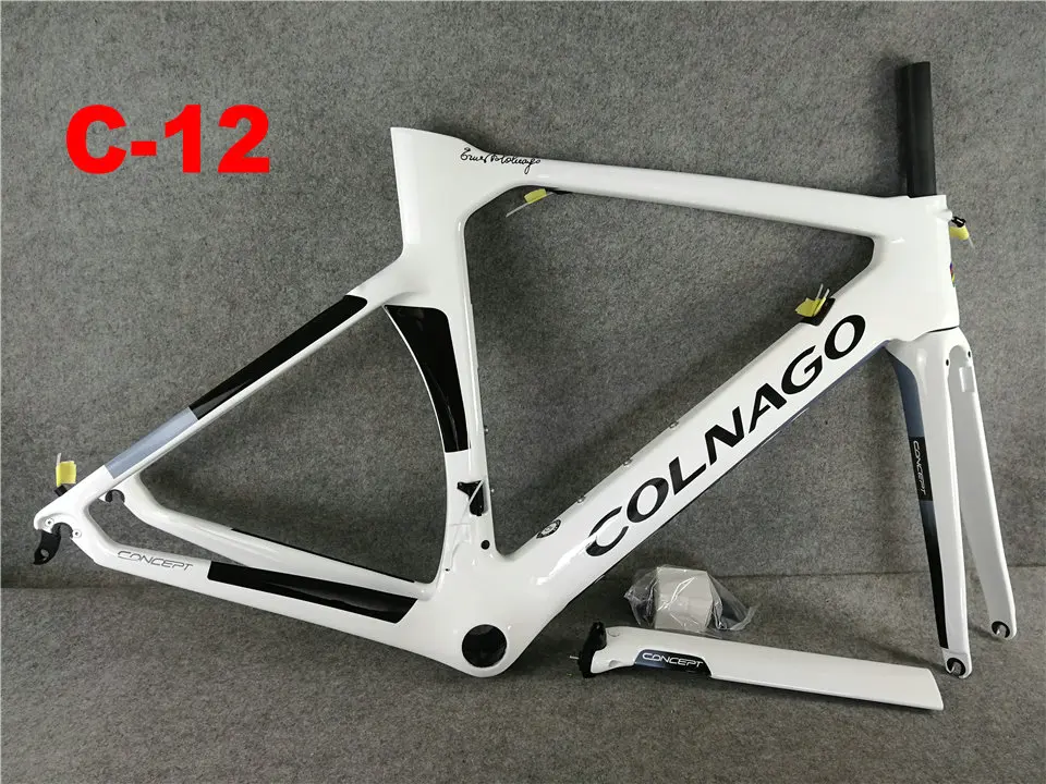 Красная карбоновая рама Colnago+ руль Colnago и красное седло Colnago DI2 карбоновая рама для велосипеда