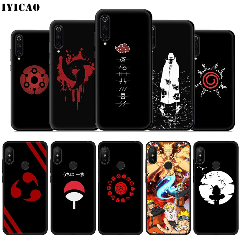 Мягкий чехол с логотипом IYICAO Naruto Shippuden для Xiaomi Mi A3 A2 A1 10 9T CC9E CC9 9 8 6 Se Lite F1 5X 6X MiA1 MiA2 MiA3