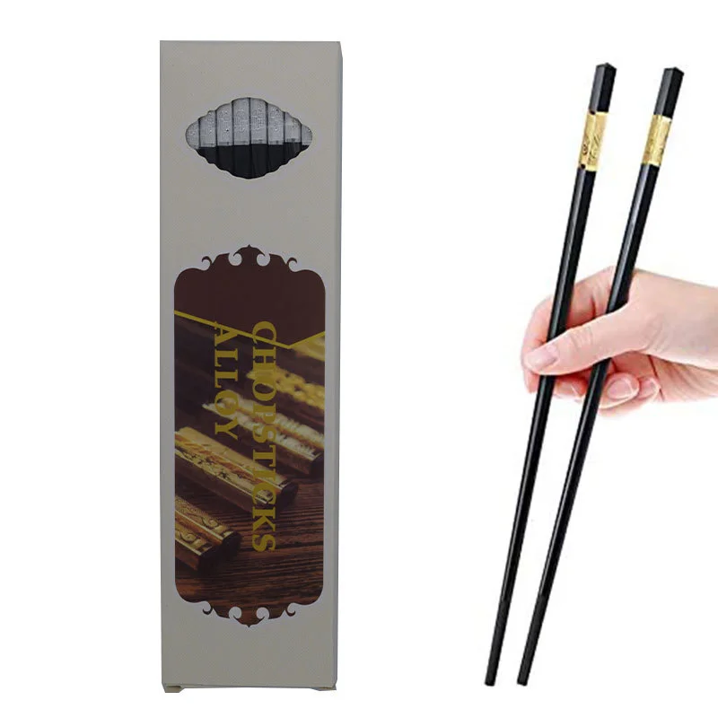 Chopsticks 10 Pairs/Boxed Sushi Chopsticks Anti-slip Anti-mold Food Sticks For Holiday Gifts Hotel Restaurant