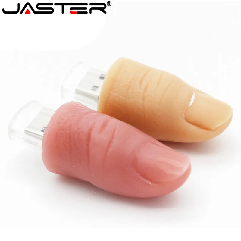 JASTER мультфильм 2 модель женщина/мужчина моделирование палец usb флэш-накопитель usb 2,0 4 ГБ 8 ГБ 16 ГБ 32 ГБ 64 ГБ флешка