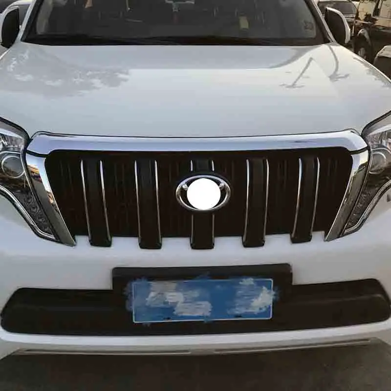 1 шт. для Toyota Land Cruiser Prado FJ150- ABS Хромированная передняя крышка капота trimдекоративная стильные полоски на авто
