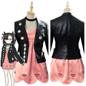 

2020 Pokemon Sword/Shield Marnie Cosplay Costume Women Girls Dress Spikemuth Galar Trainer Marnie Mary Game Cosplay Boots