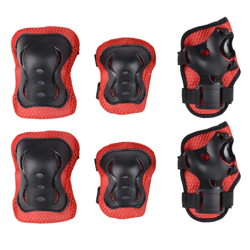 

6pcs Set Knee Elbow Palm Pad Guard Safety Protection Skateboarding Accessories