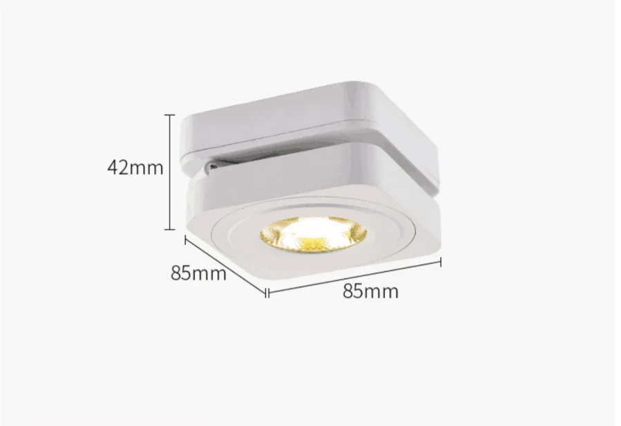 Led Ceiling Lamps Spot Light 360 Degree Rotation Downlights AC85-265V 7W 10W 12W 15W Folding COB LED Downlights Surface Mounted outdoor downlights