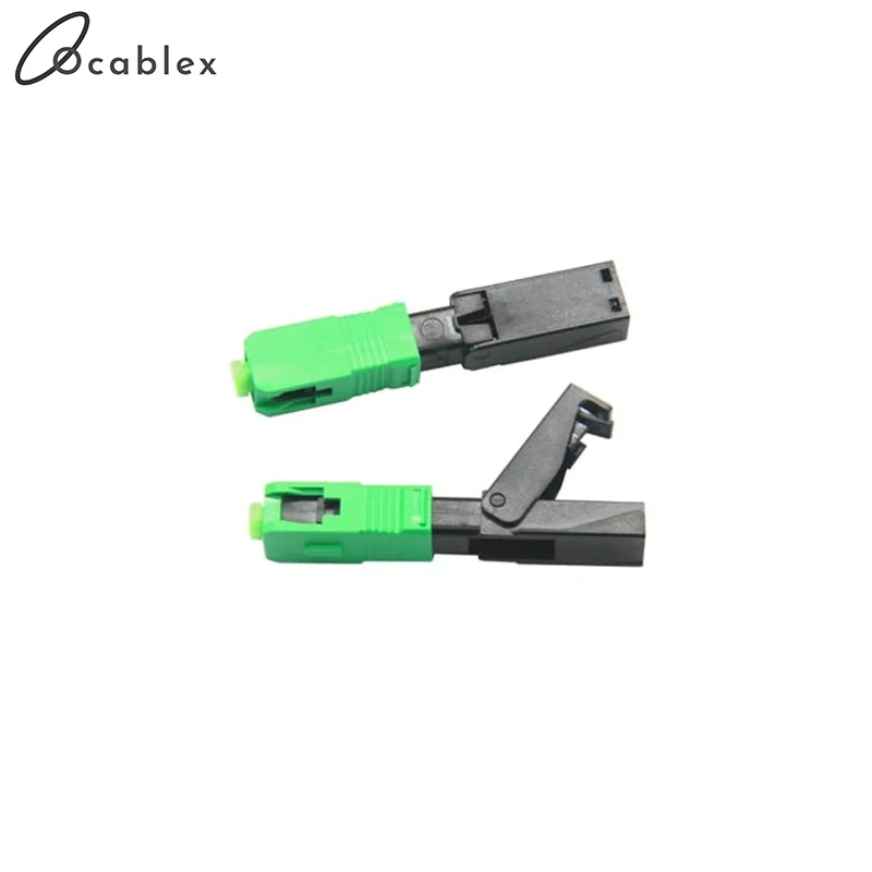 

100PCS/Lot SC APC Fast Connector FTTH Optical fiber SC APC 0.5dB High Quality