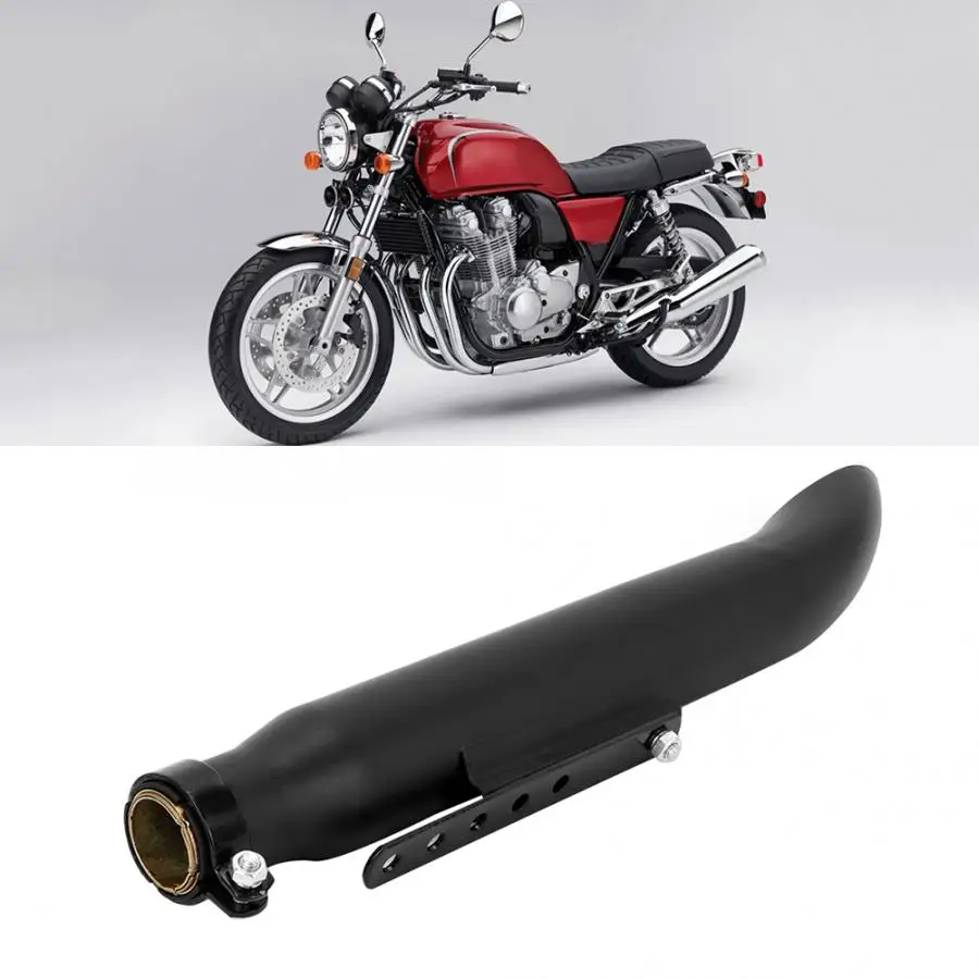 Motocicleta винтажный мотоциклетный Глушитель выхлопная труба мотоцикл модифицированный Универсальный Черный Мотоцикл аксессуары