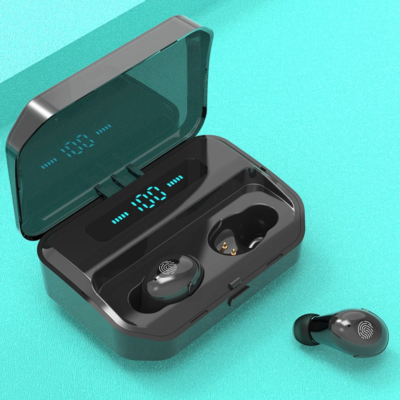 4200mAh TWS Bluetooth 5.0 Earphones With Charging Case Wireless Earphone IPX7 Waterproof Earbuds Sport 9D Stereo Touch Control |