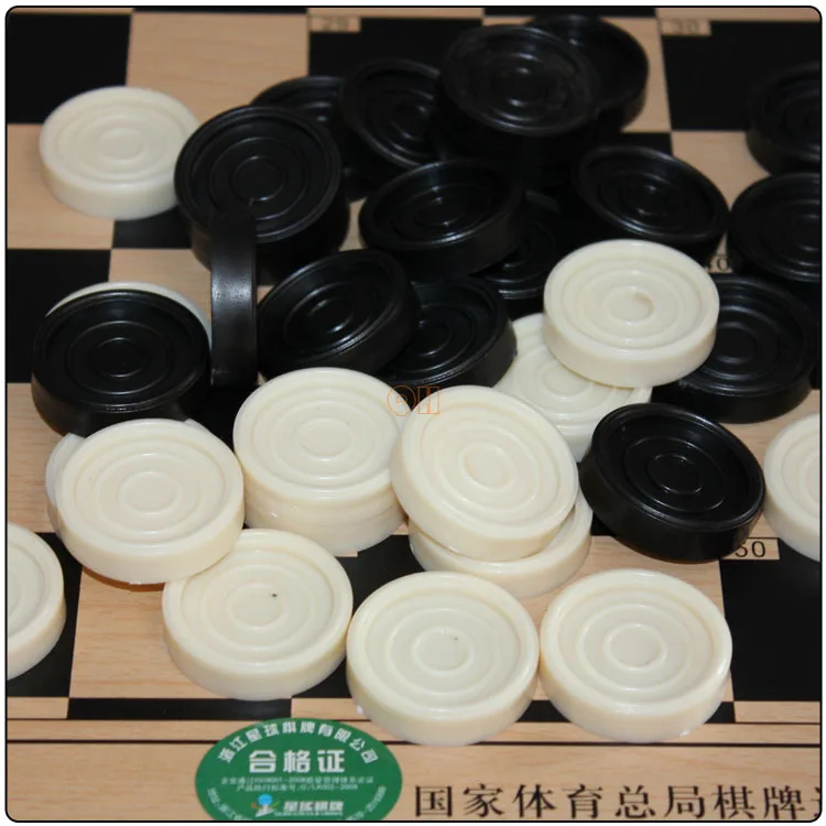 

International 100 Lattice 64 Lattice Jump Chinese Chequers Set Double-Sided Wooden Chessboard Training Courses for Chinese Chequ
