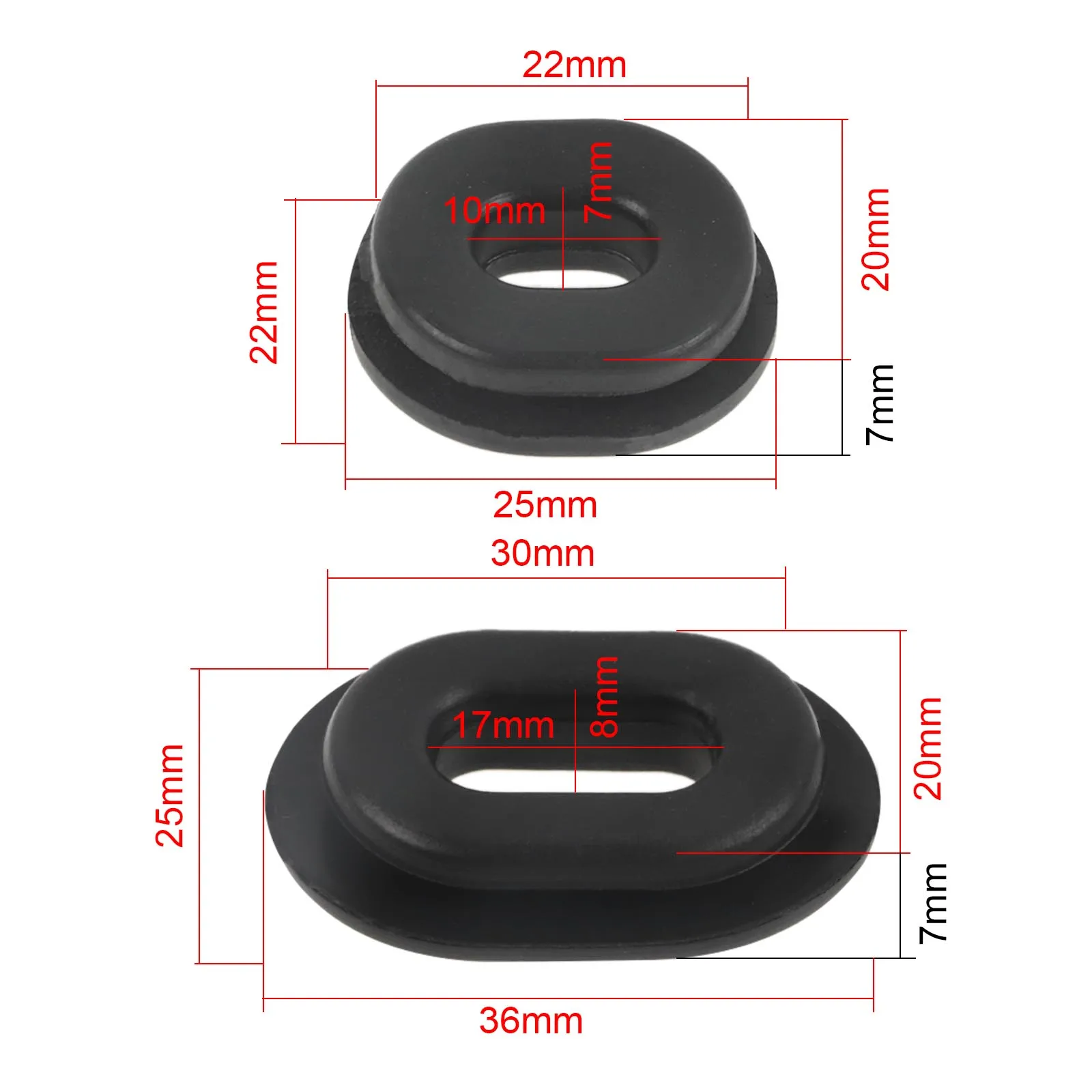 12pcs Motorcycle Body Side Cover Rubber Grommet Fairing Washer Bolts Goldwing for Honda Yamaha Suzuki Kawasaki CG125 CL XL