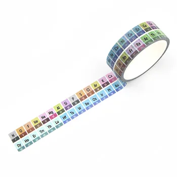 

New Arrival Periodic Table of Elements Tape Paper Office Hand-Teared DIY Decorative Stationery Stickers Chemistry Set