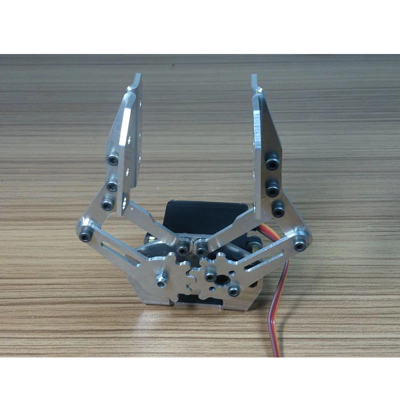 Robot DIY Kit Robot Arm Kit Silver Aluminum Alloy Gripper Robotic Arm Hand Metal Robot Claw with MG996r Servo for Arduino DIY Project Stem Toy Parts