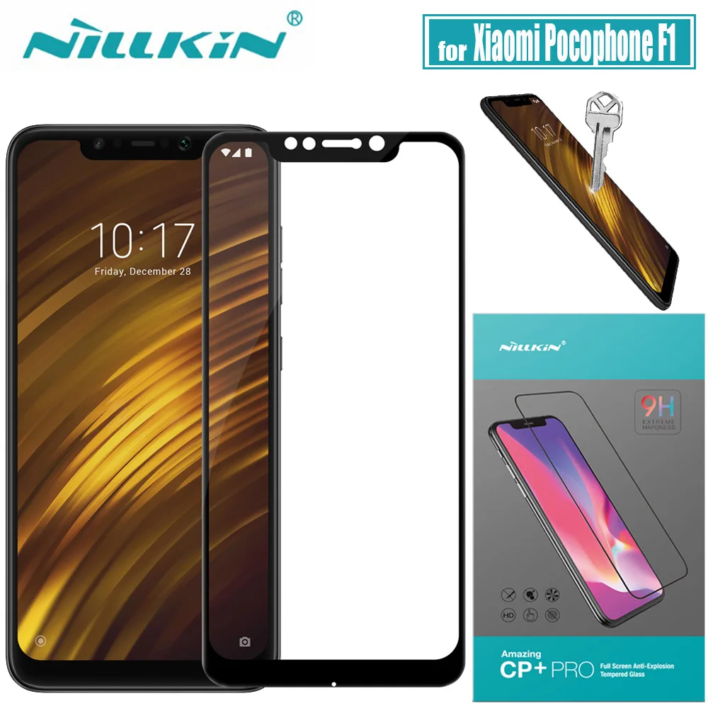 

Xiaomi Pocophone F1 Glass Screen Protector Nillkin CP+PRO Full Cover Pocophone F1 Tempered Safety Protective Glass 6.18' Nilkin