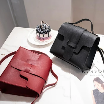 

Fashion PU Leather Women Bag Small Soft Sweet Candy Macarons Color Clamshell Shoulder Handbag Portable Ladies Messenger Bags