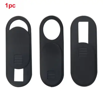 

1Pc Webcam Cover Sticker Privacy Protection Cover Security for Most Divice ABS Black 28x11mm