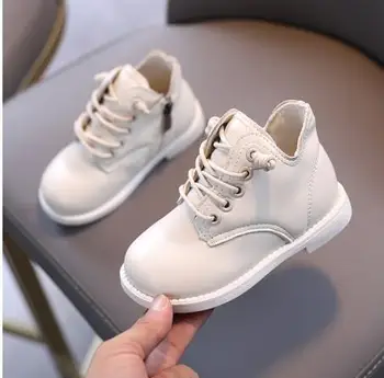 

2020 Size 1-6 Year Old Children Martin Boots Baby Boys Pu Leather Boots Autumn Winter New Kids Ankle Boots Girls Princess Shoes
