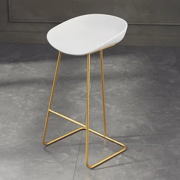 

Nordic Bar Stools Wrought Iron Creative Modern Minimalist Bar Stools Cafe Gold Bar Stool Front High Stool
