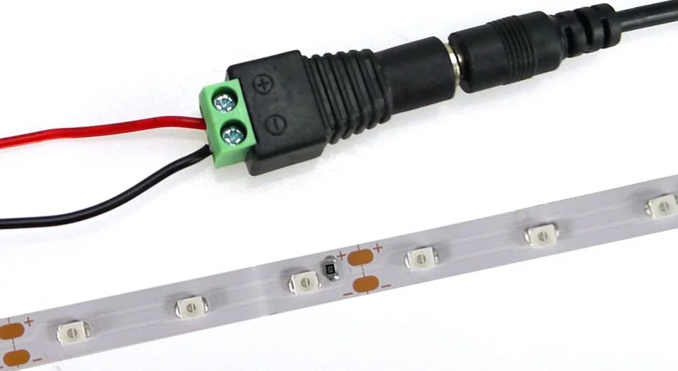 LED Strip Accessories DC Female Connector 10 pcs/lot Female DC Power Plug Adapter for LED Strip and CCTV Cameras