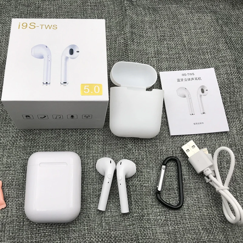 

I9s Bluetooth Wireless Gaming Intelligen noise canceling Earphones Sports With microphone for iPhone Samsung Huawei LG TWS PK I7