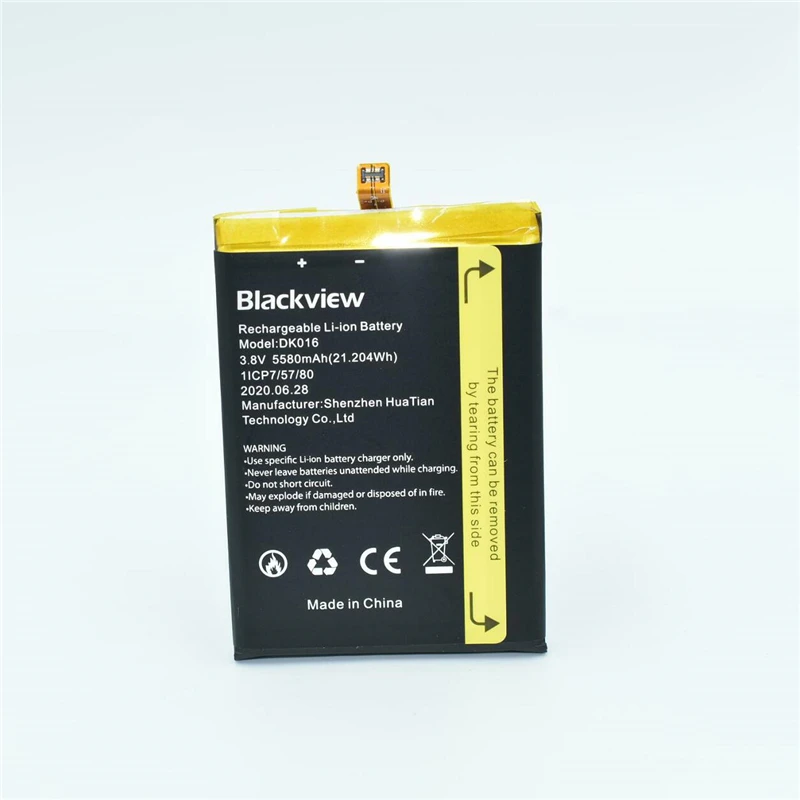 Bateria do telefone móvel para blackview bv6900 bateria 5580mah de alta capacidade tempo de espera longo para blackview dk016 bateria