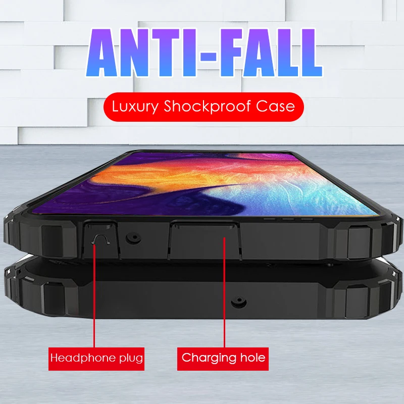 Luxury Armor Soft Shockproof Phone Case For Samsung Galaxy A50 A10 A30 A40 A70 S A20 E M10 M20 M30 M40 Silicone Bumper |