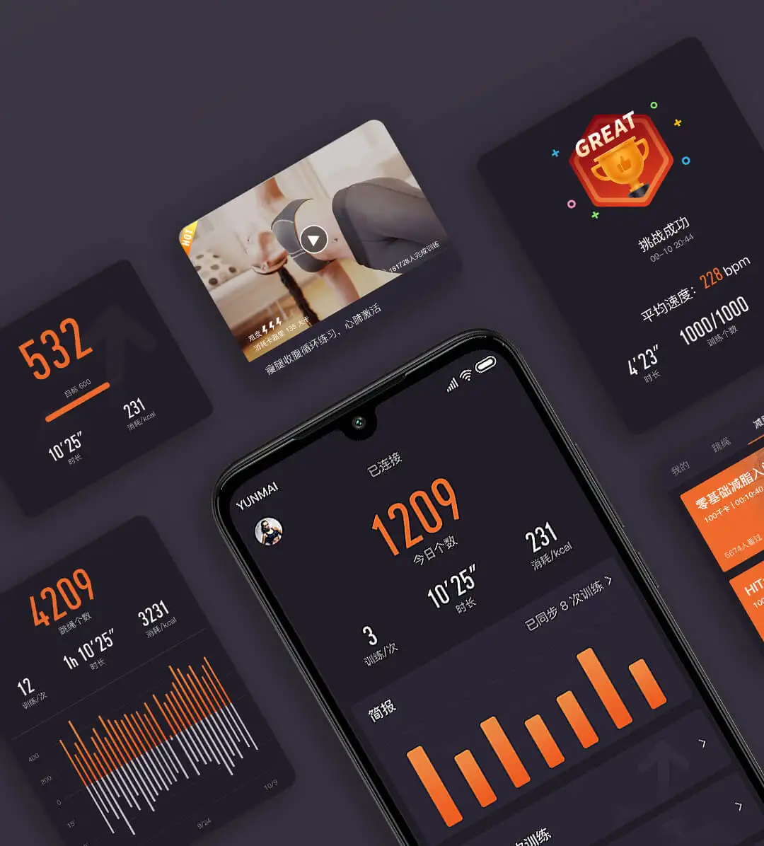 Новое поступление Xiaomi Mijia Youpin YunMai интеллектуальная тренировочная Скакалка умное подключение приложение USB зарядка Регулируемая износостойкая