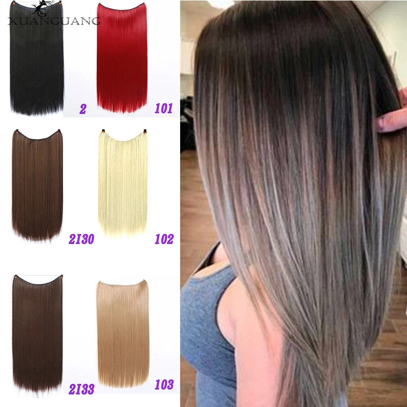 straight hair extensions on curly hair