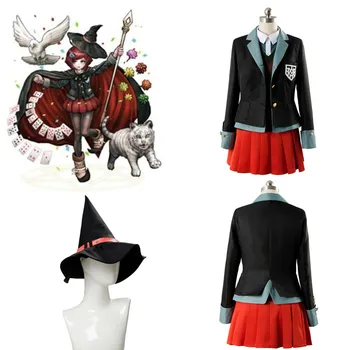 

Girl kimono Uniform Women Sailor Suit Danganronpa: Trigger Happy Havoc Yumeno Himiko Cosplay Costume Halloween Danganronpa wig