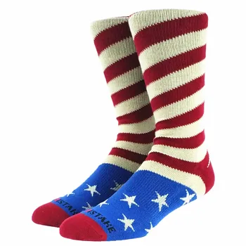 

Men's Strip Stars Socks USA Size XL(11-13),Euro Size 44-46