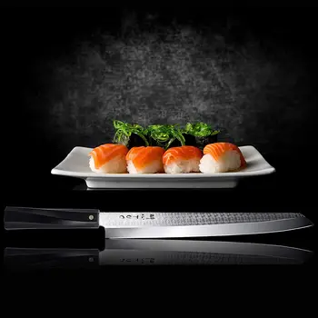 

TUO Sashimi Sushi Yanagiba Knife - Japanese Kitchen Knife 10.5" with AUS-10 Stainless Super Steel - Full Tang Slicing Fish Knife