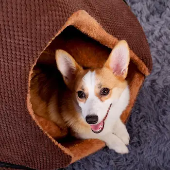 

Cat Tent Cave Four Seasons Universal Warm Pet House Removable Washable Triangle Cat Bed For Puppy Cat Rabbit Pig