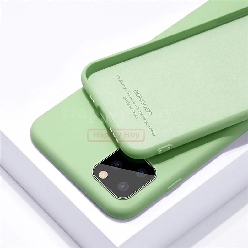 Мягкий жидкий силиконовый чехол для iPhone 11 Pro Max чехол силиконовый ударопрочный чехол для iPhone 11Pro Max. XS Max. Силиконовый чехол - Цвет: Green