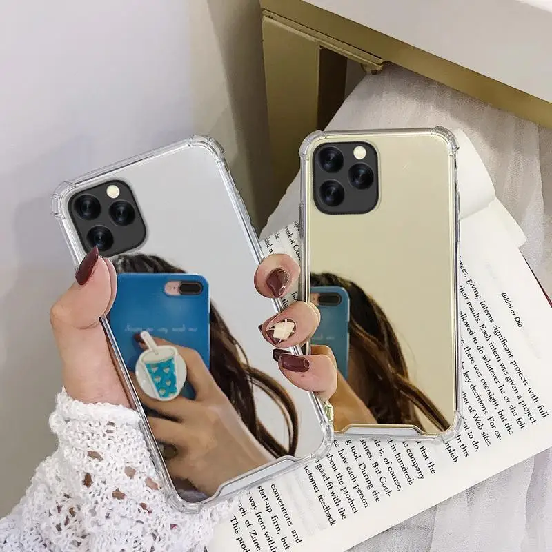 360 градусов подушка безопасности DropProof зеркало для iPhone 11 Pro Max прозрачный мягкий силиконовый чехол для iPhone11 Pro 11Pro Max