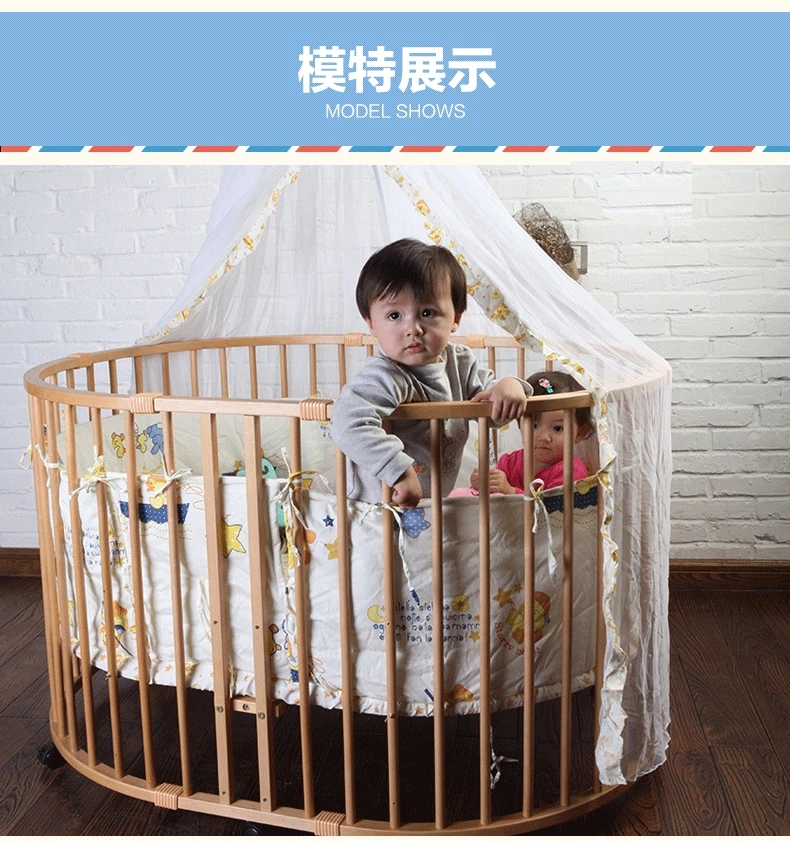 Berceau Ovale En Bois Massif Europeen Grand Lit De Bebe Multifonctionnel Cloture De Securite Pour Jeux De Bebe Cloture De Marche Aliexpress