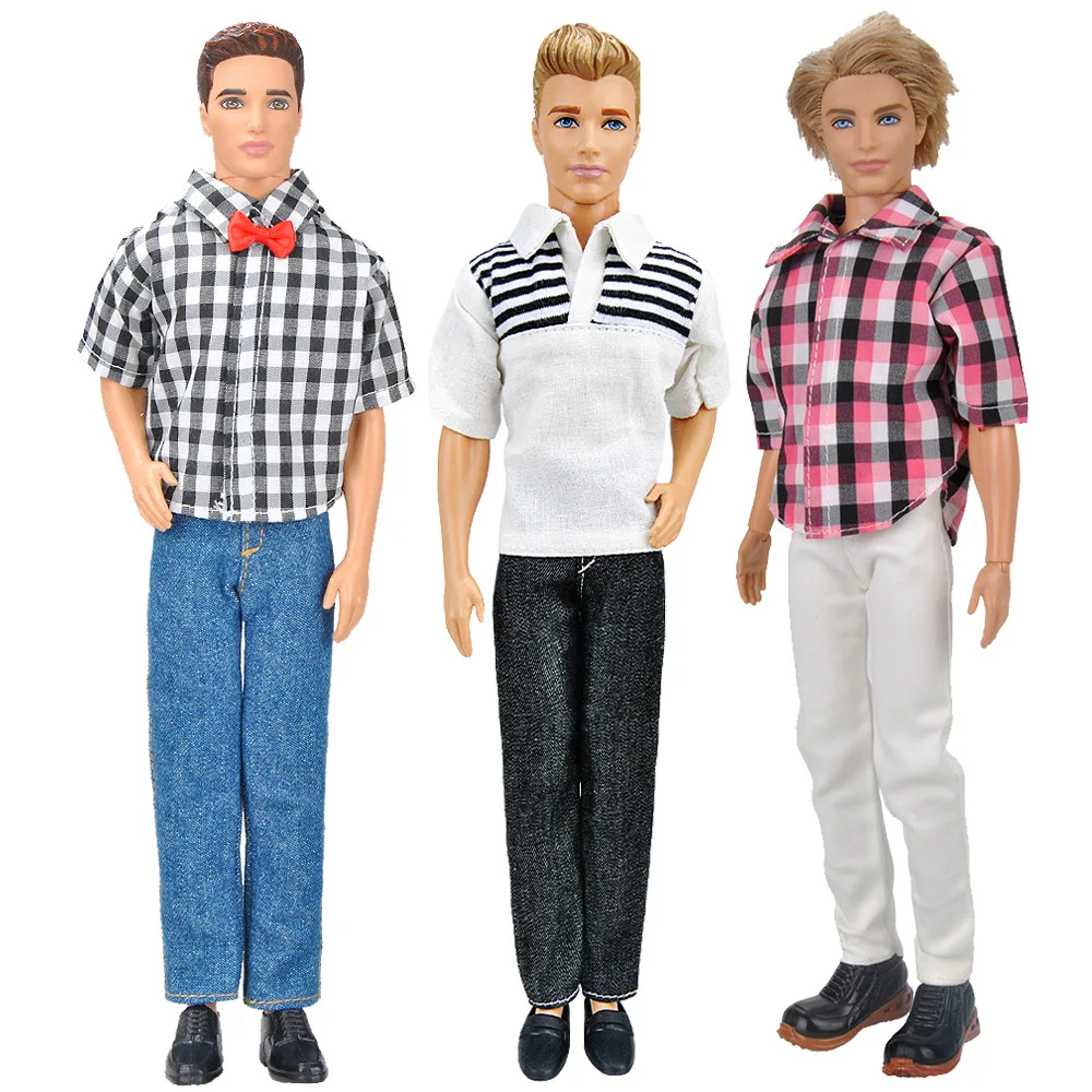 

3 set Ken Doll Clothes Daily Suit Ken Casual Wear Doll Accessories Boy Man Male Boyfriend Ken Cloth Set For 12‘’ 30cm Doll